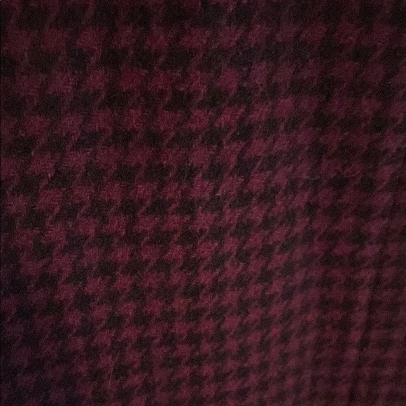 Woolrich Vintage Wool Pea Coat with Purple/Black Houndstooth - Picture 4 of 8